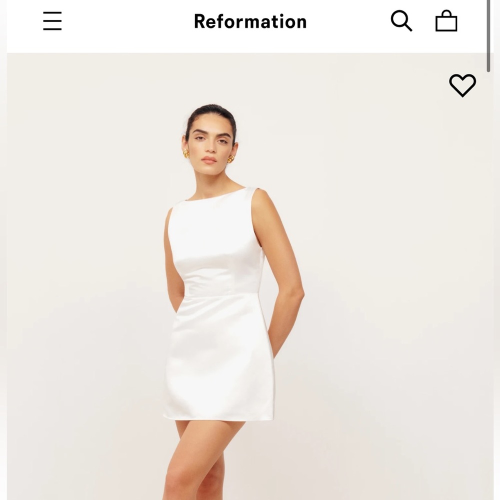Reformation Zenni White Dress NWT